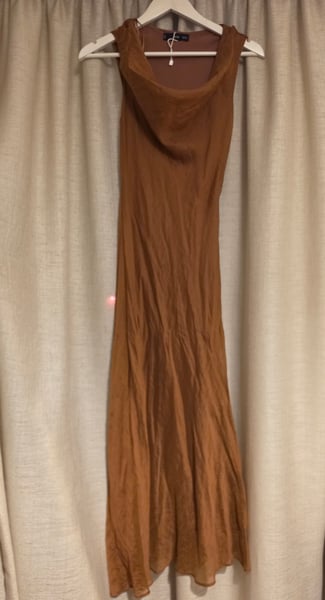 Mango Draped-neck lyocell dress, size XS, no tags, never worn