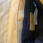 Zara quilted shoulder bag with chain strap, beige colour