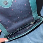 Dark green Tommy Hilfiger Leather Crossbody Bag