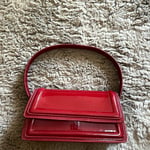 PrettyLittleThing Burgundy Patent Mini Handbag