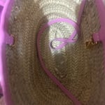 Jacquemus Pink Straw Tote Bag