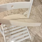 White Folding Chair with Cushion
