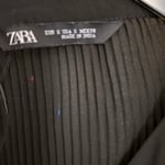 Zara black pleated blouse, size Small