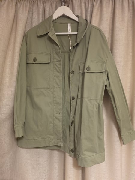 Mango Khaki Green Shirt Jacket,XS size, no tags