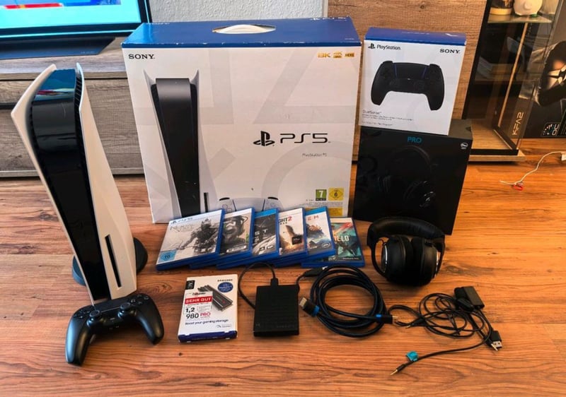Sony PlayStation 5 Console with Accessories and Games