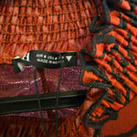 Zara Animal Zebra Print burnout velvet, size S, no tag but never worn 
