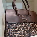 Brown Leopard Print Handbag DOCA