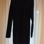 H&M black velvet dress,Small size