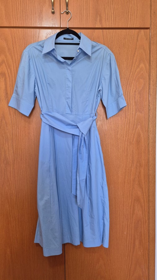 Light Blue Short Sleeve Dress