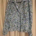 Stradivarius Floral blouse,slightly see through,Small size