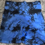 Blue & Black Tie-Dye Hoodie, Size S