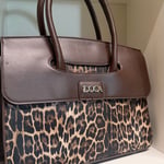Brown Leopard Print Handbag DOCA