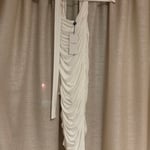 Club LondonEmbody | White Cut Out Twist Front Ruched Midi Dress
UK 4/EU32