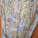 Pastel Paisley Print A-Line Dress