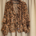 Zara chiffon Animal Print Blouse, Small size