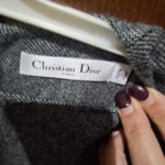 Grey Women's Dress Christian Dior 