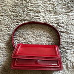 PrettyLittleThing Burgundy Patent Mini Handbag