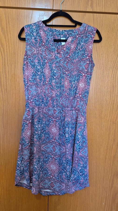 Paisley Print Sleeveless Dress