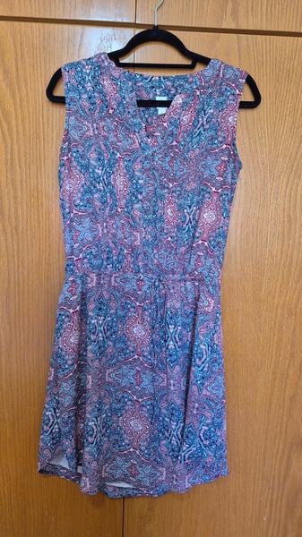 Paisley Print Sleeveless Dress