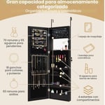 Wall Jewelry Cabinet with Mirror
