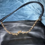 Black Leather Shoulder Bag