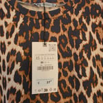 Zara animal leopard print dress,XS,brand new with tags