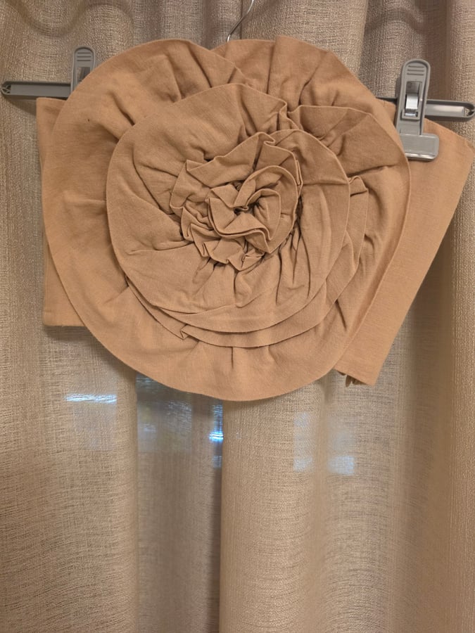 Zara textured flower top linen blend, XS
