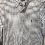 Ralph Lauren Grid Pattern Button-Down Shirt - medium size