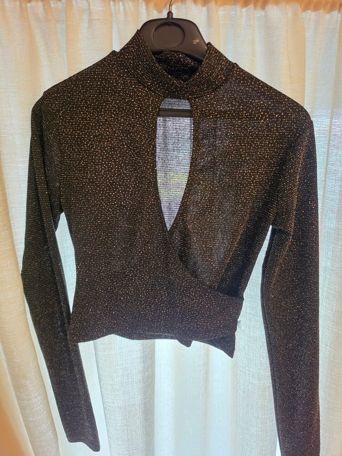 Pink woman-Glitterry Top,XS size