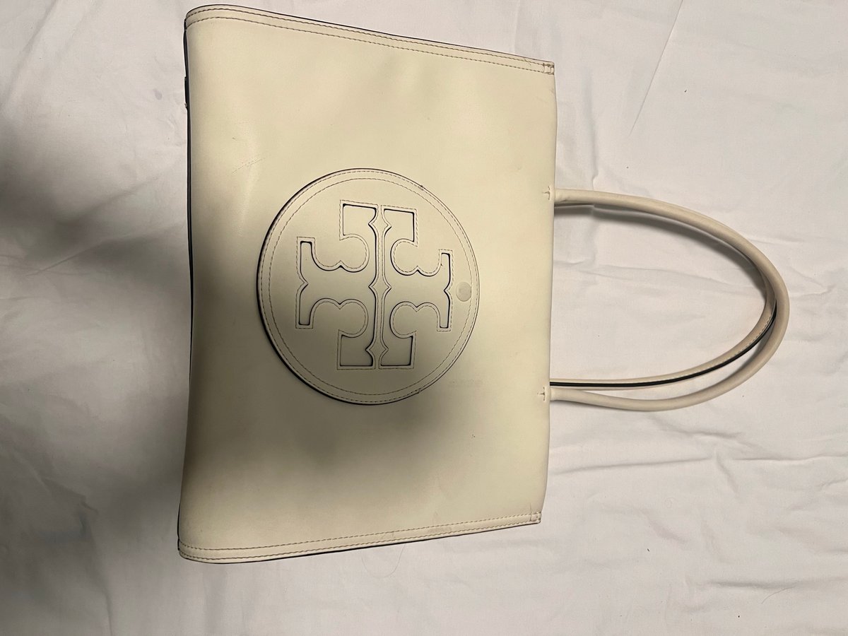 Tory Burch Cream Leather Handbag