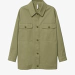 Mango Khaki Green Shirt Jacket,XS size, no tags