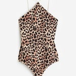 Leopard print thong body, XS size, no tag but never worn 