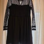 Zara Black polka dot dress,XS size