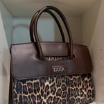 Brown Leopard Print Handbag DOCA