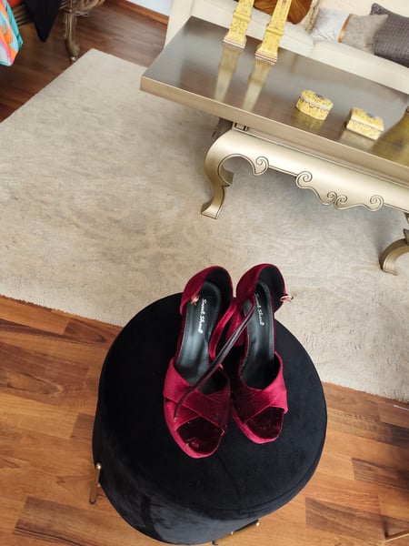 Red High Heeled Shoes