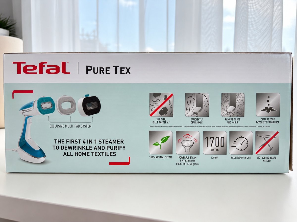 Tefal Pure Tex 4-in-1 Steamer Отпариватель для одежды Tefal: новый, запечатанный.