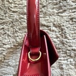 PrettyLittleThing Burgundy Patent Mini Handbag