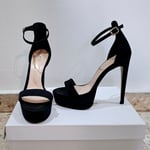 Black High Heeled Sandals