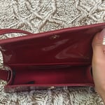 PrettyLittleThing Burgundy Patent Mini Handbag