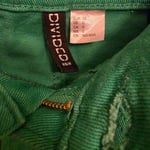 H&M High Waisted Wide Leg Green Jeans, XS size