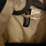 H&M cropped vest in light beige and black, size XS