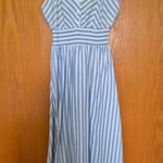 Blue & White Striped Summer Dress