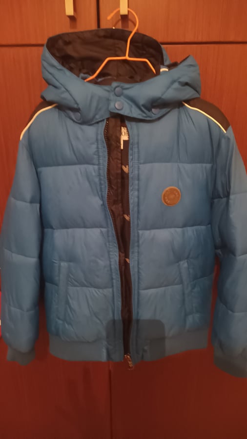 Georgio Armani Blue Jacket with Hood size 8