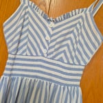 Blue & White Striped Summer Dress