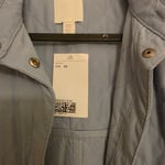Quilted H&M long vest light blue with tags