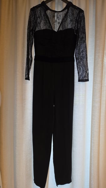 Zara Black Lace Jumpsuit, XS size 