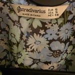 Stradivarius Floral blouse,slightly see through,Small size