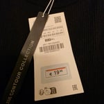 Zara seamless rhinestone top black, size XS-S, with tags
