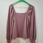 Pink Long-Sleeved Blouse