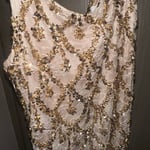 Gold Sequined Formal Dress